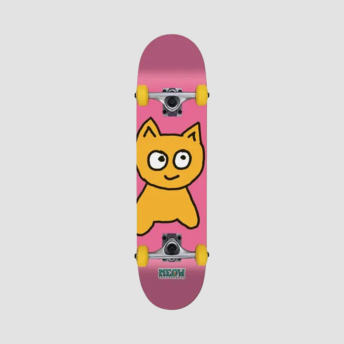 Meow Big Cat Soft Top Skateboard Pink - 7.25''