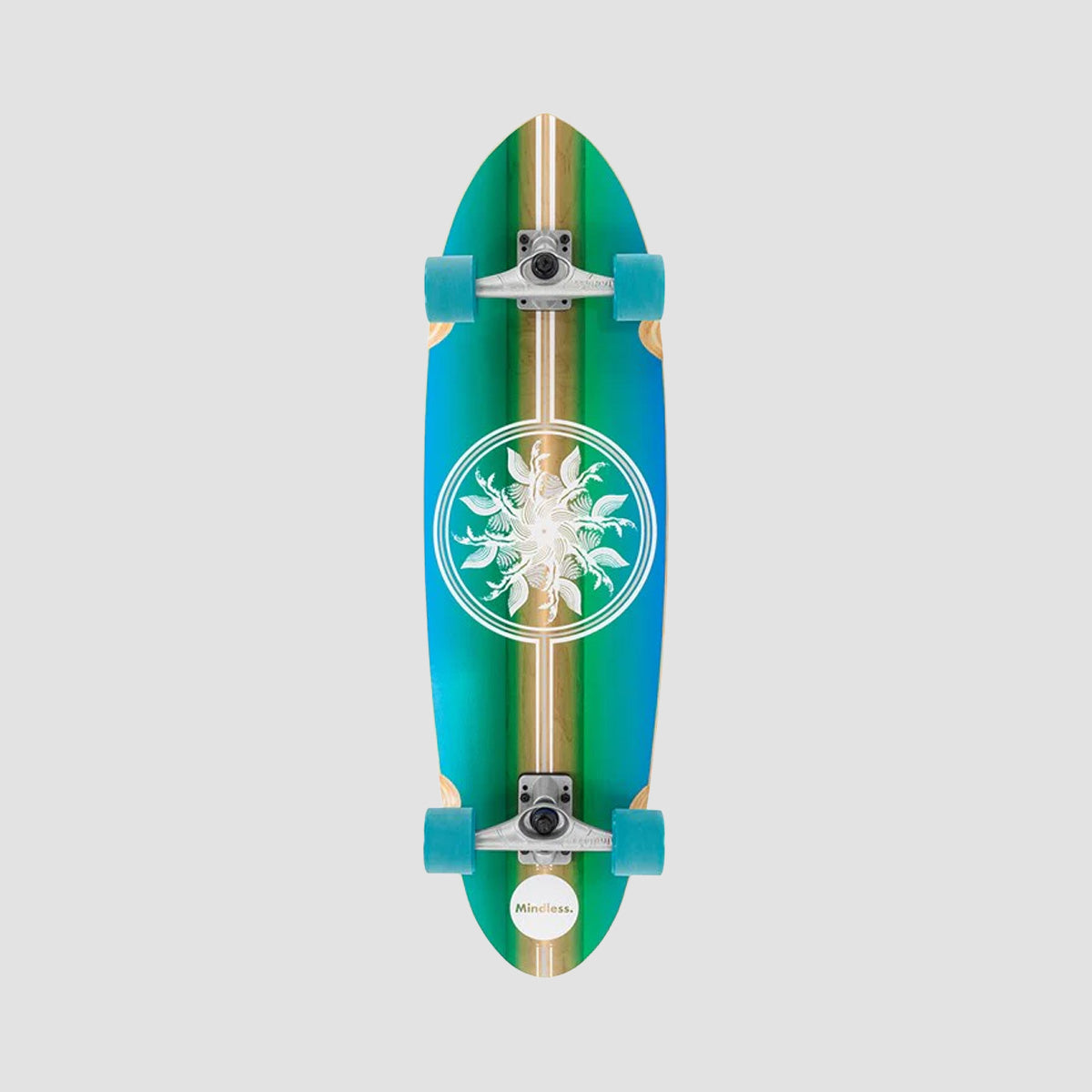 Mindless Wake Surf Skate Cruiser Skateboard Blue - 35"