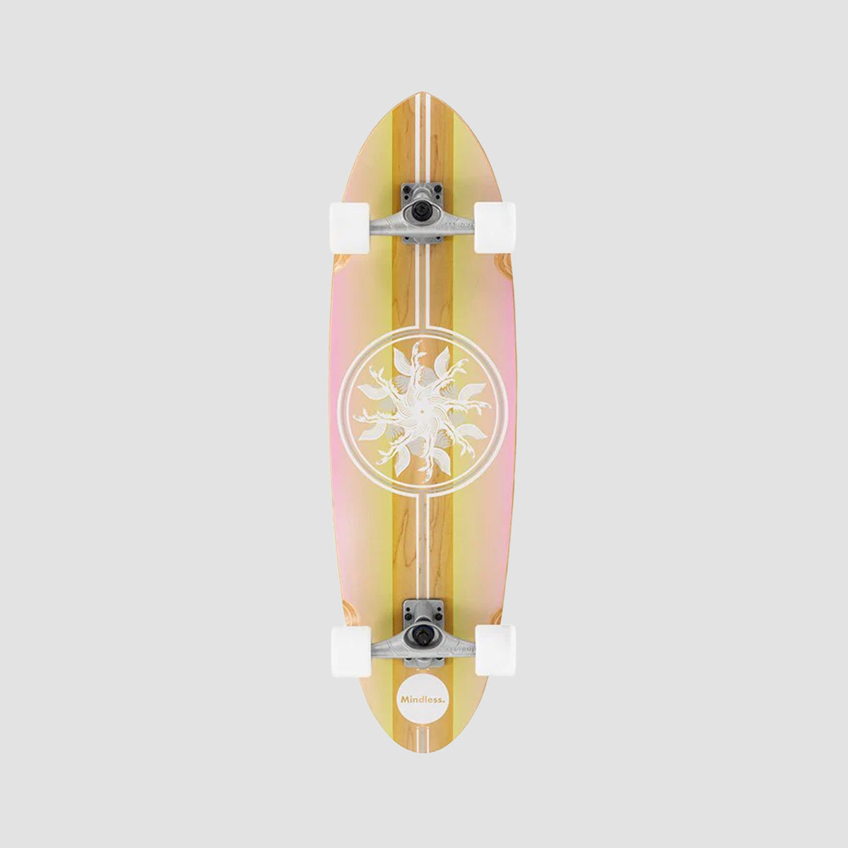 Mindless Wake Surf Skate Cruiser Skateboard Pink - 35"