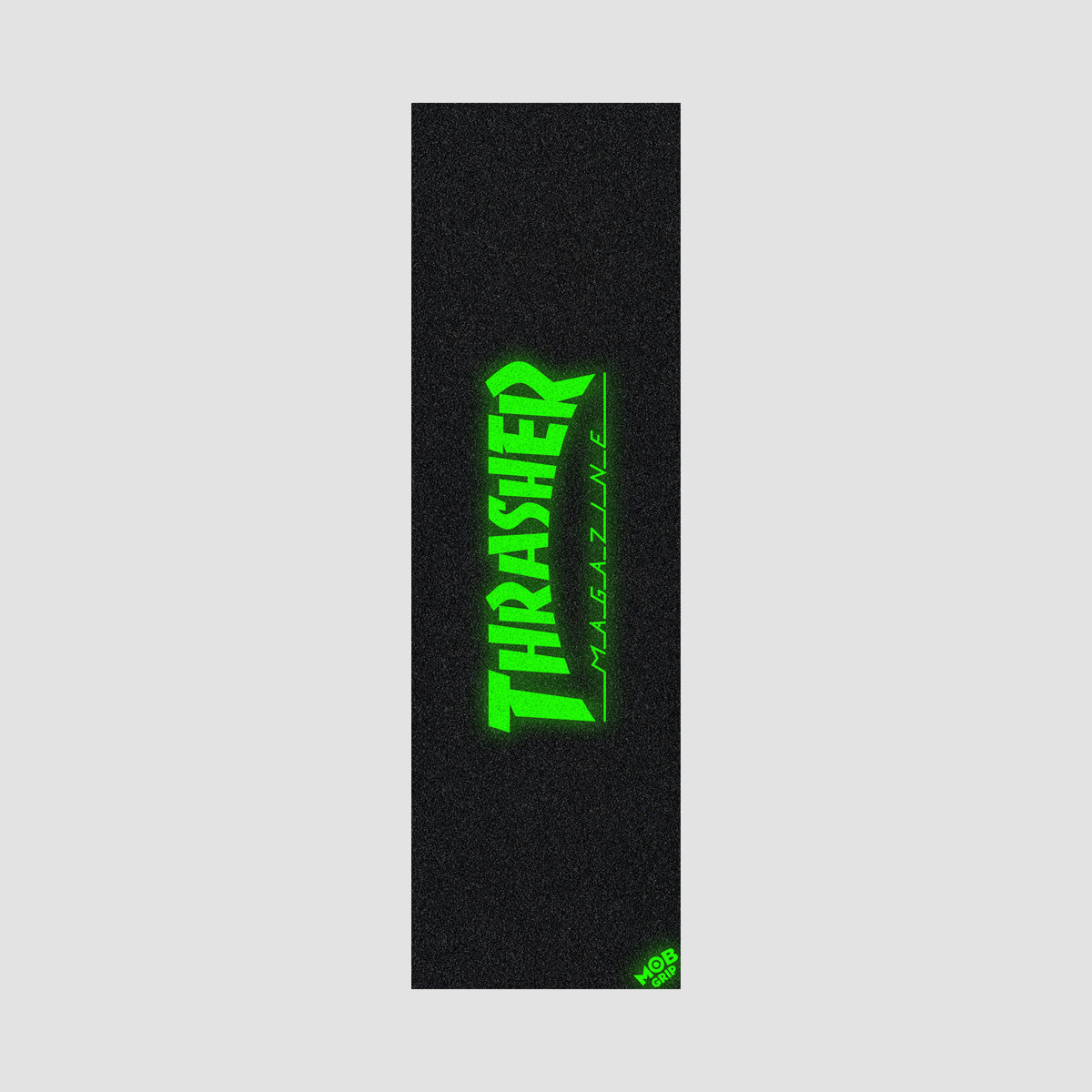 MOB Thrasher Glow Logo Grip Tape Black/GITD - 10"