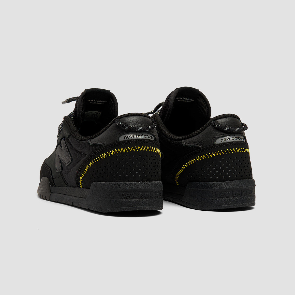 New Balance Numeric 440Wv2 Shoes - Black/Happy Yellow