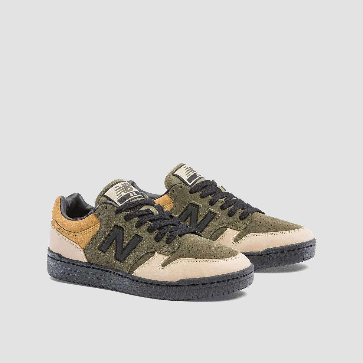 New Balance Numeric 480 X 8FIVE2 Shoes - Olive/Tan