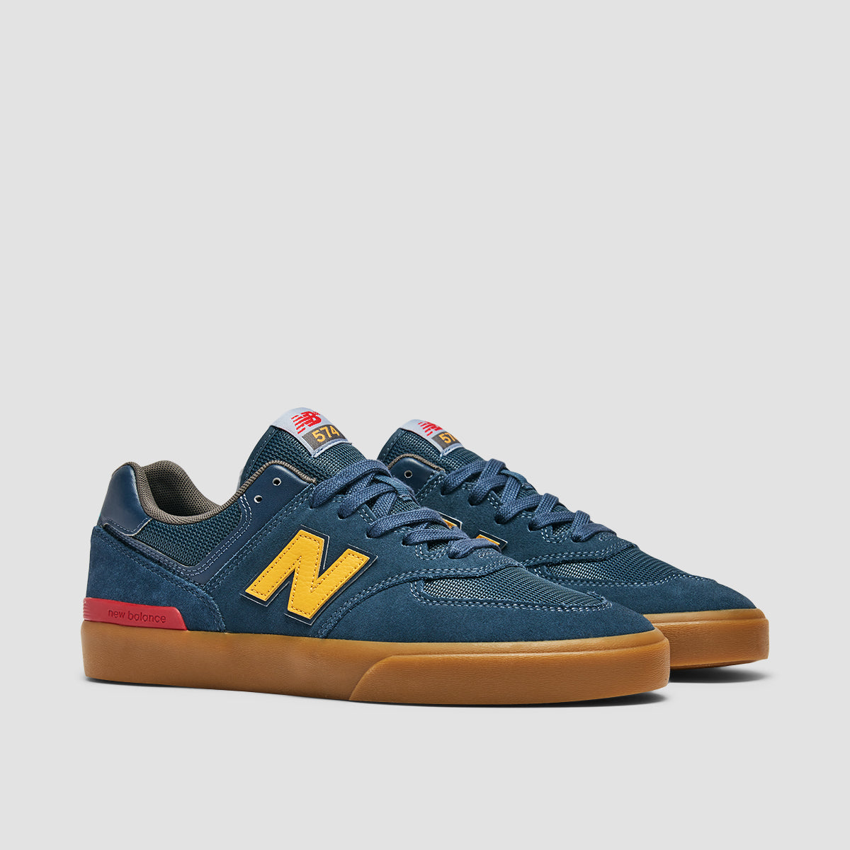 New Balance Numeric 574 Shoes - Petrol/Gum