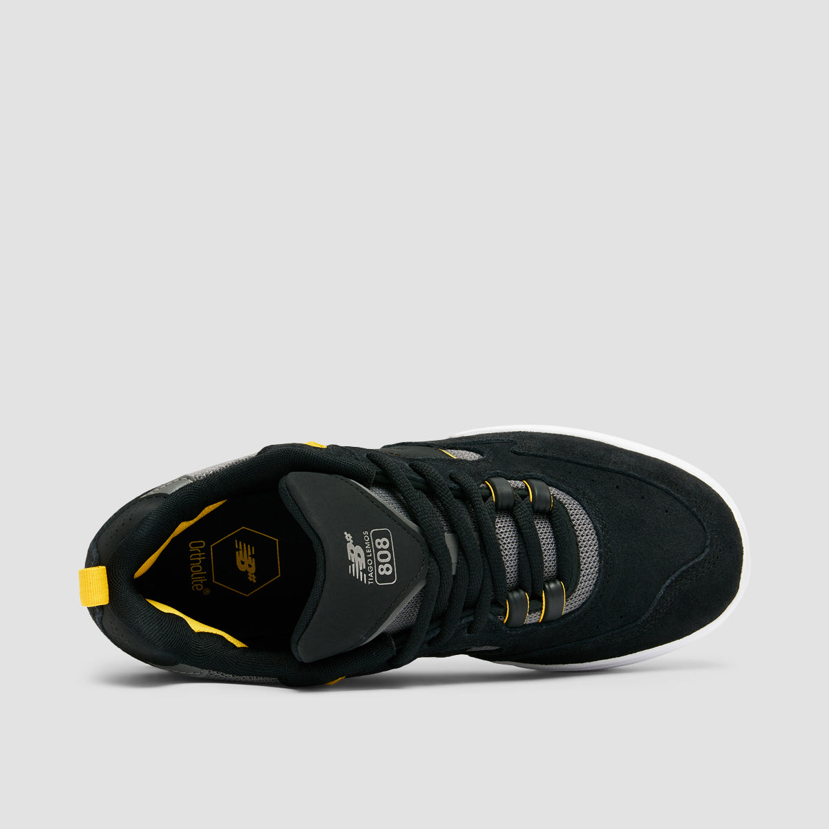 New Balance Numeric 808 Tiago Lemos Shoes - Black/Yellow