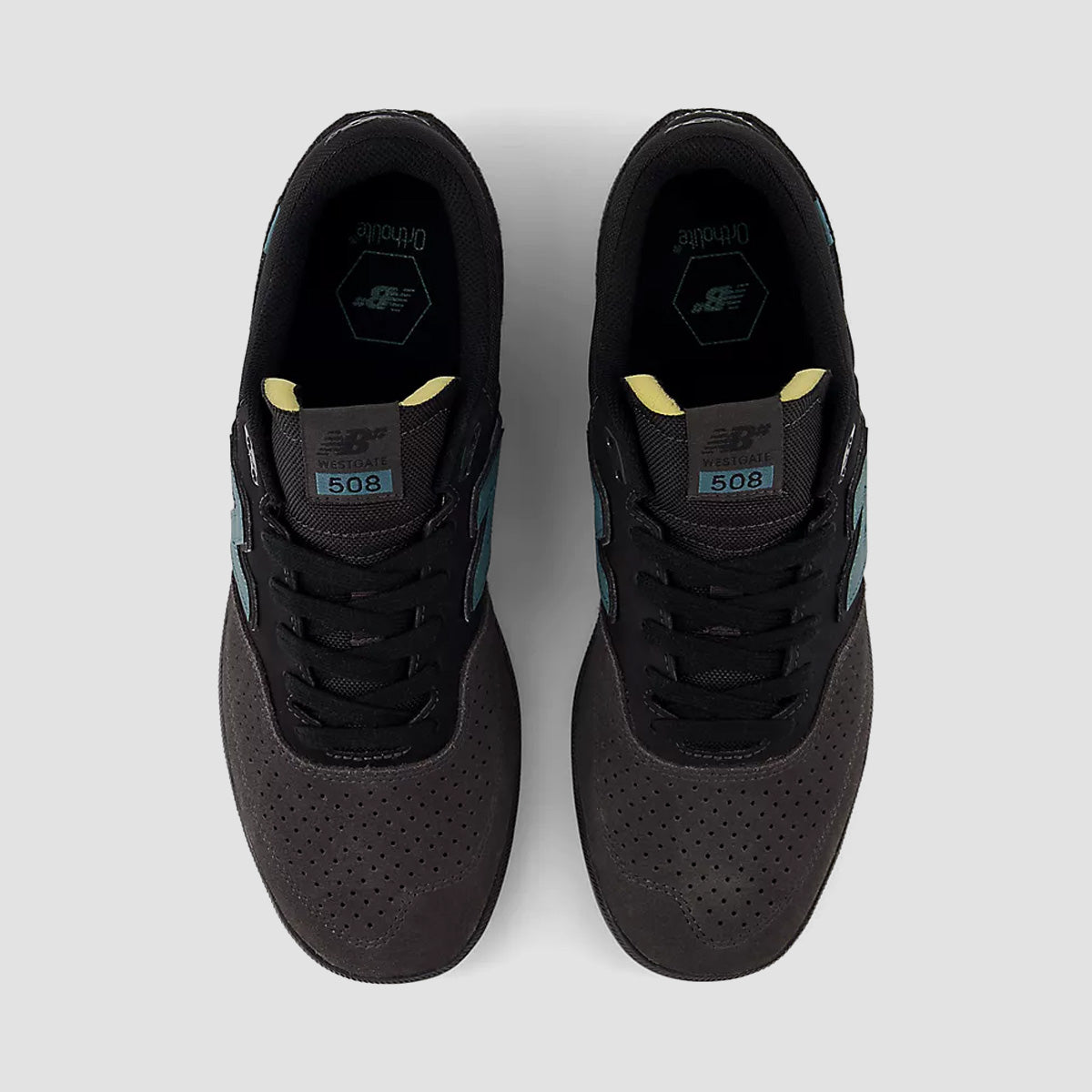 New Balance Numeric Brandon Westgate 508 Shoes - Black Cement/New Spruce
