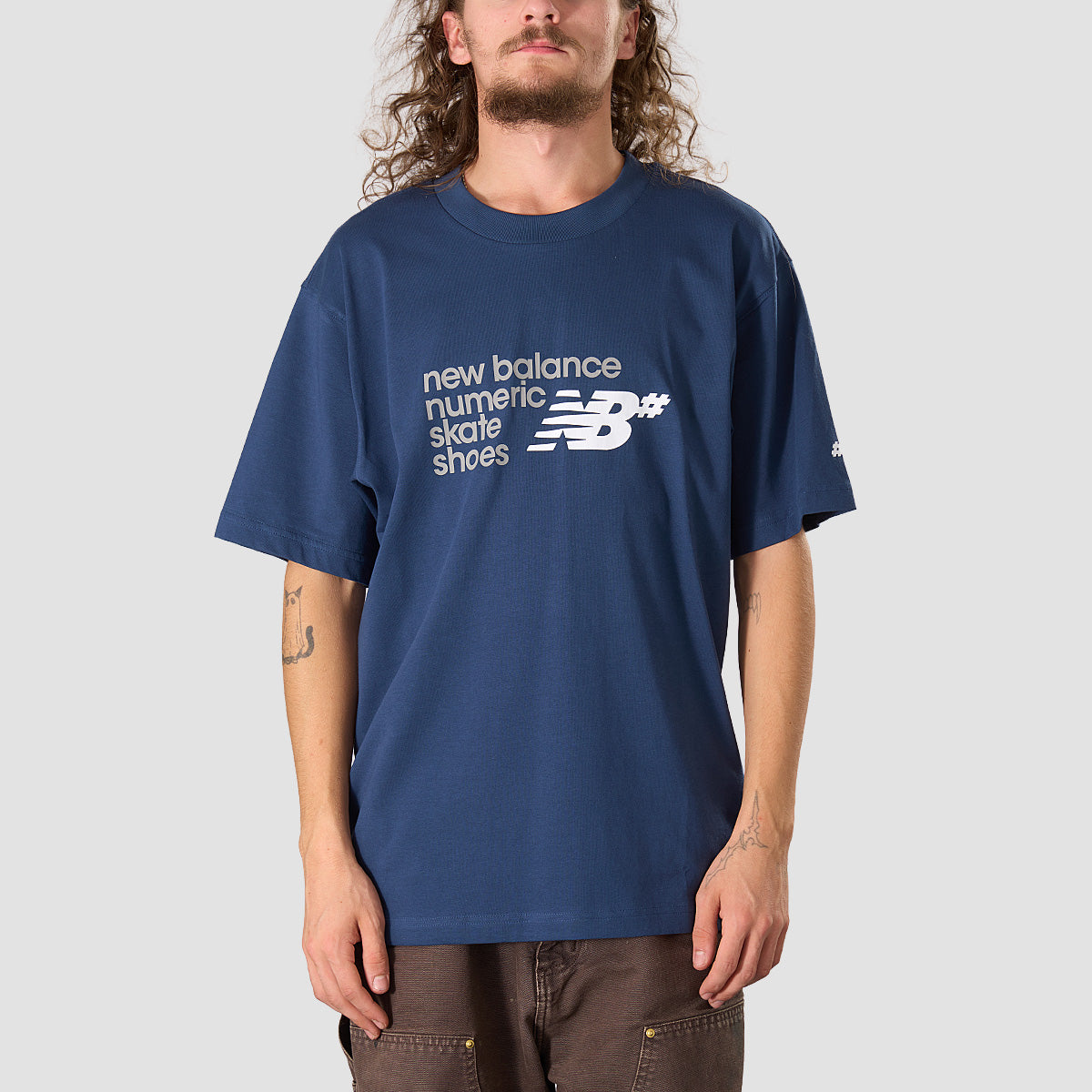 New Balance Numeric Stacked Graphic T-Shirt NB Navy