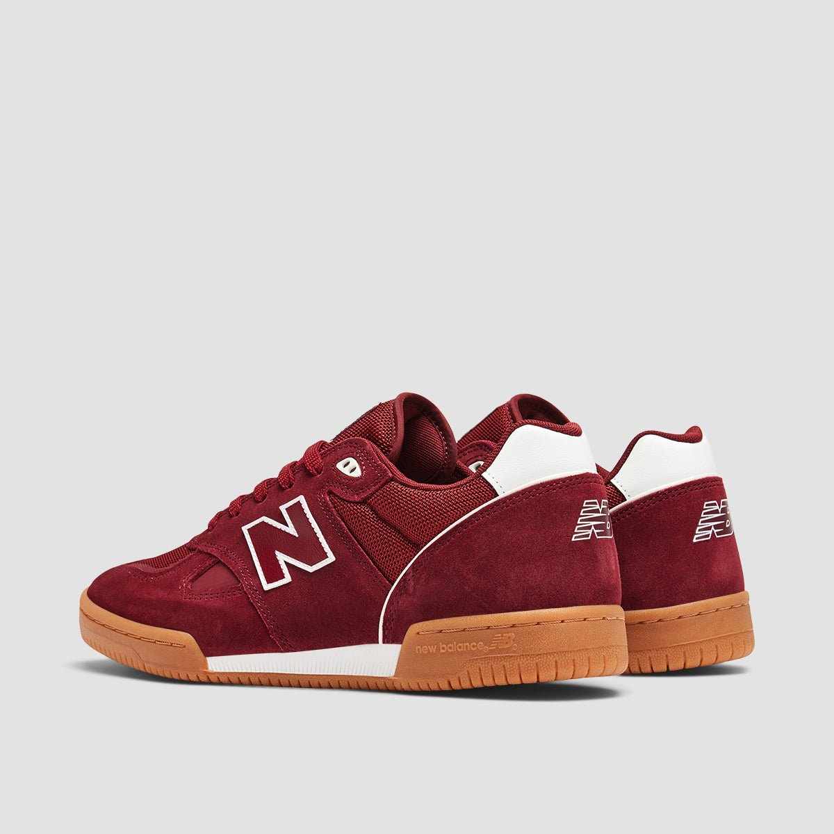 New Balance Numeric Tom Knox 600 Shoes - Burgundy/White