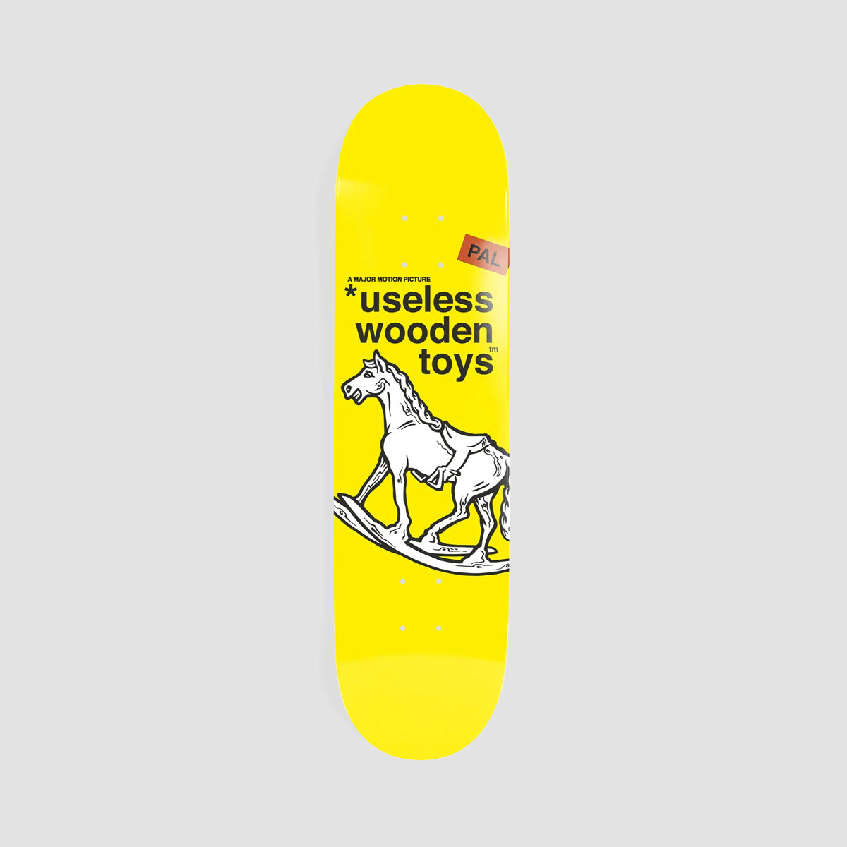 New Deal Useless Wooden Toys PAL Popsicle Skateboard Deck Yellow - 8.25"