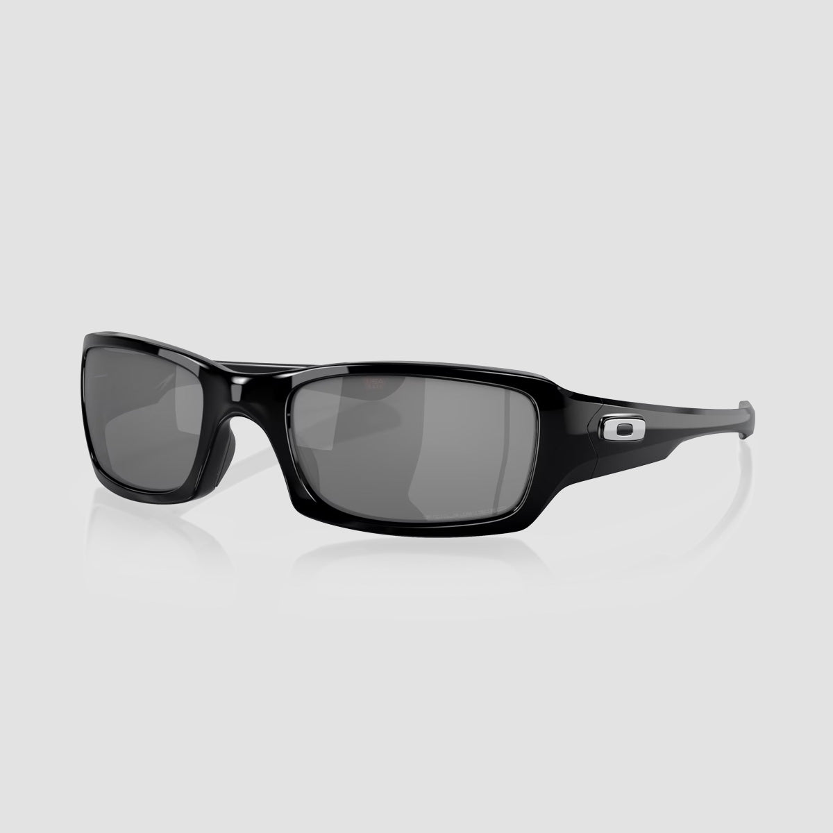 Oakley Fives Squared Sunglasses Polished Black/Black Iridium Polarized 54M