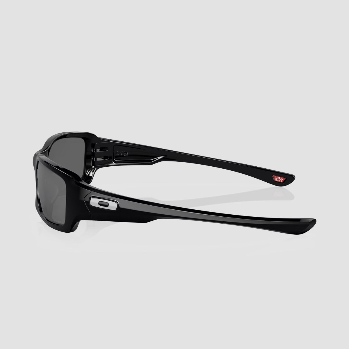 Oakley Fives Squared Sunglasses Polished Black/Black Iridium Polarized 54M