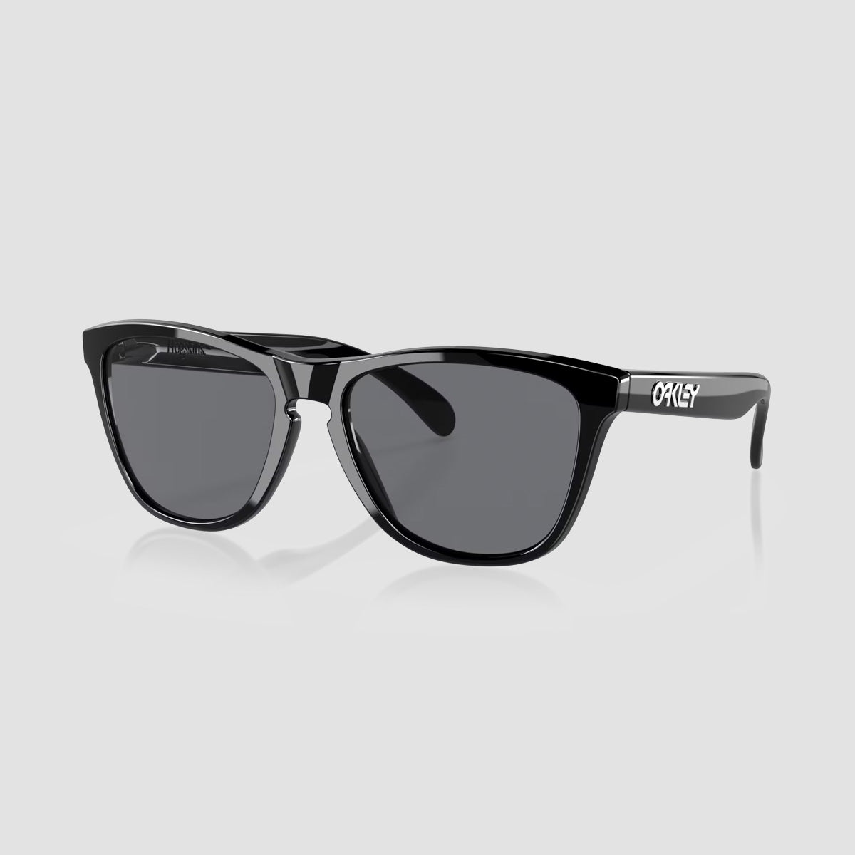 Oakley Frogskins Sunglasses Polished Black/Grey 55XL