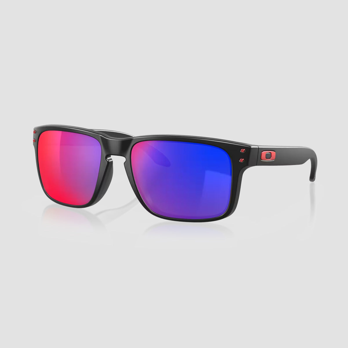 Oakley Holbrook Sunglasses Matte Black/Positive Red Iridium 55XL