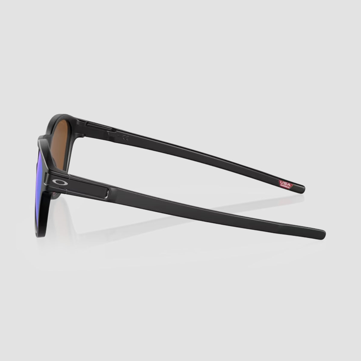 Oakley Latch Sunglasses Matte Black/Prizm Violet 53L