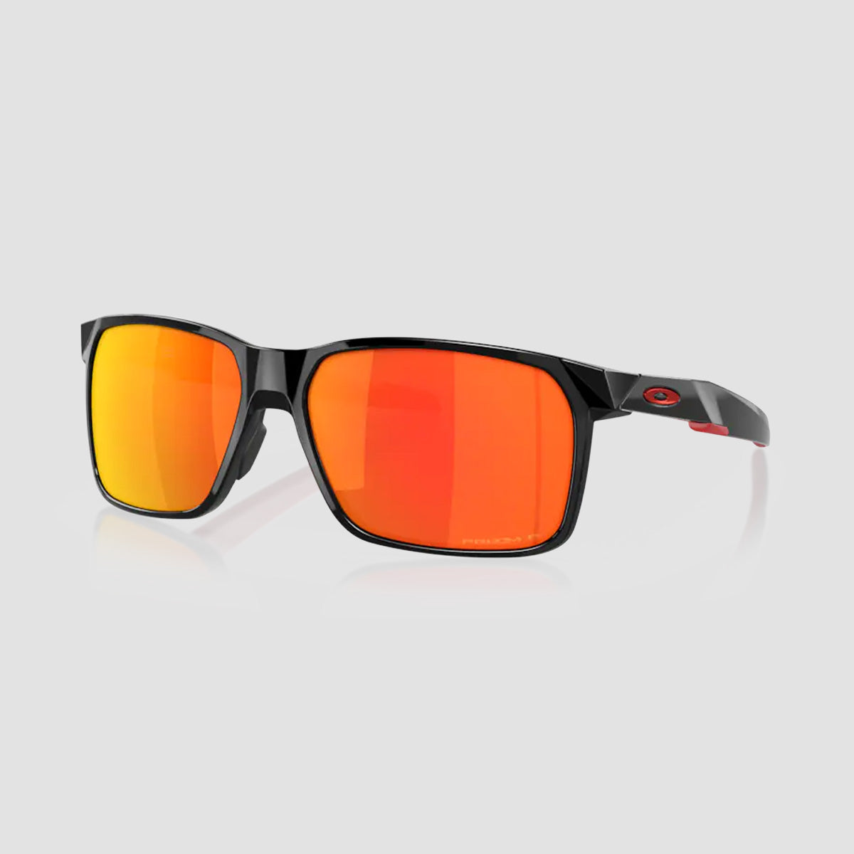 Oakley Portal X Sunglasses Polished Black/Prizm Ruby Polarized 59M
