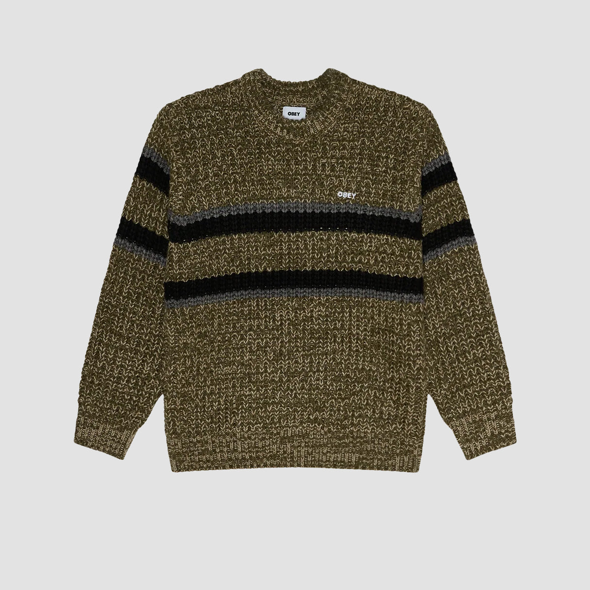 OBEY Alden Sweater Green Multi