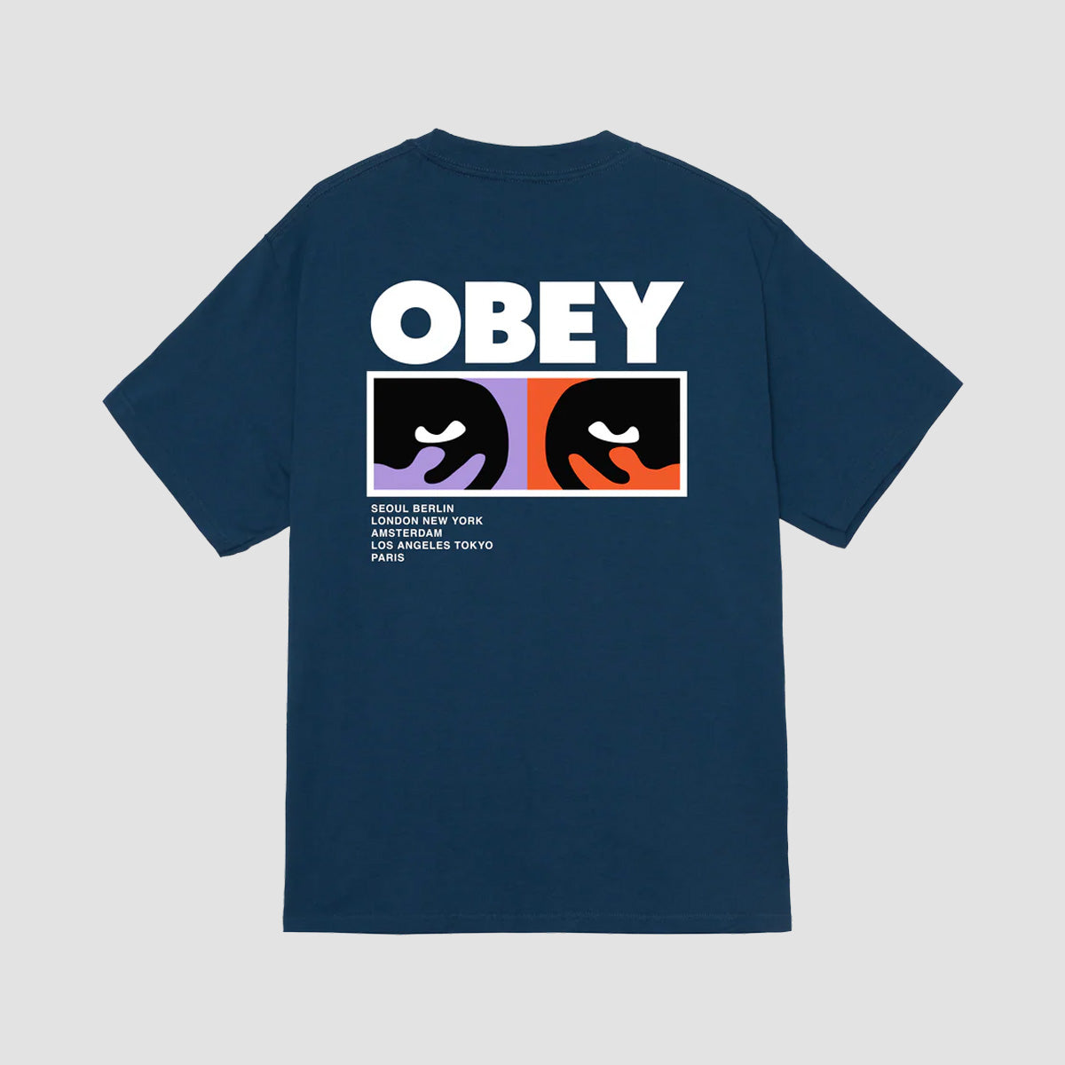 OBEY Always Watching T-Shirt Harbor Blue