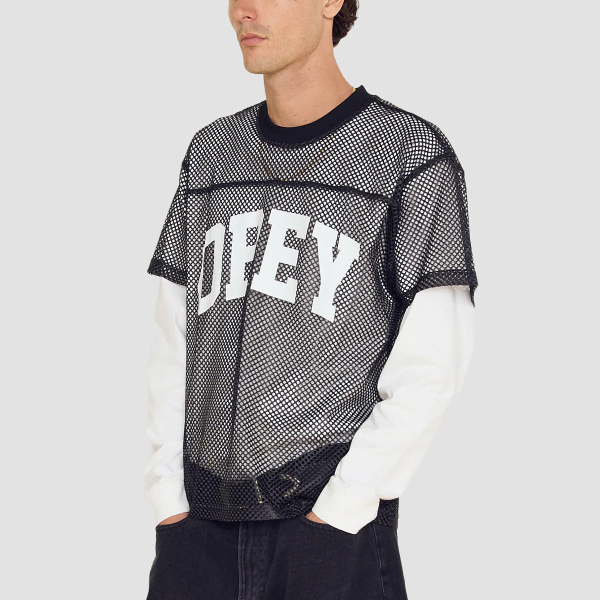 OBEY Collegiate Practice Jersey T-Shirt Black