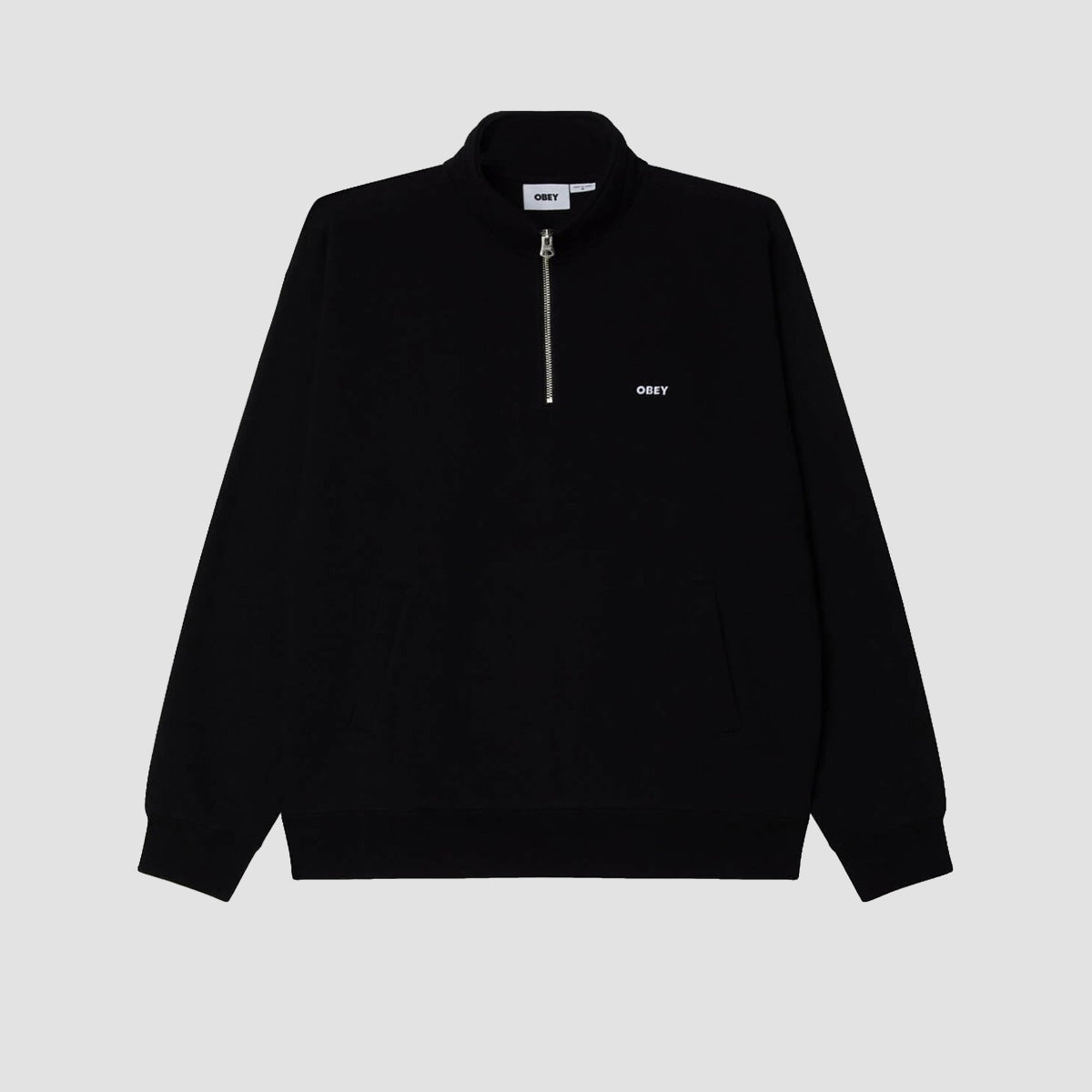 OBEY Established Works Bold Mockneck Sweatshirt Black