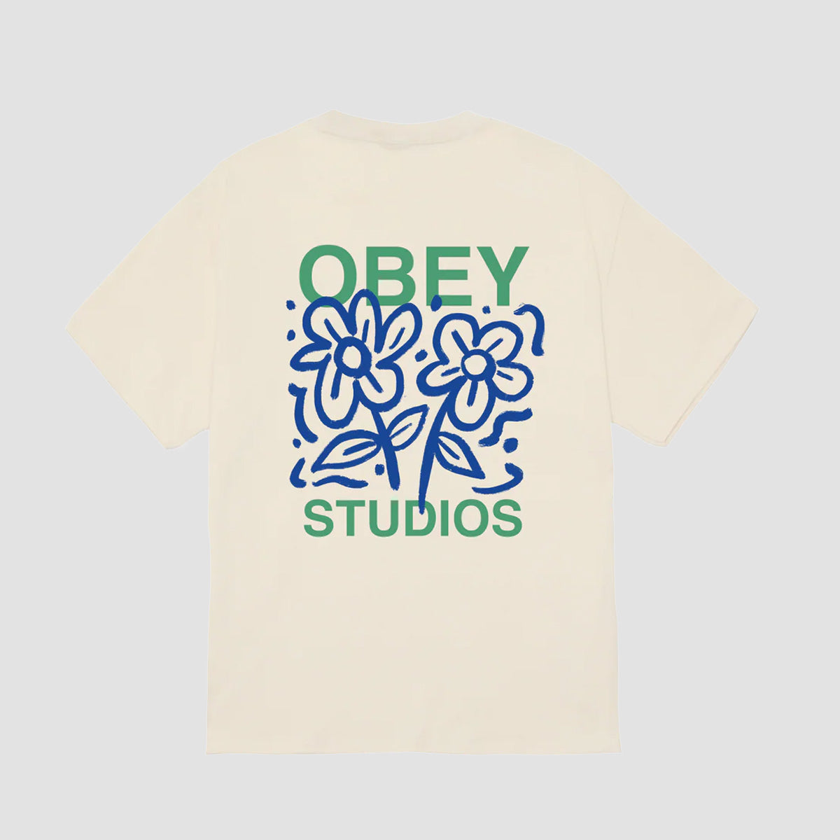 OBEY Grown With Love T-Shirt Cream
