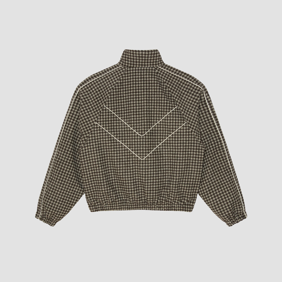 OBEY Leisure Training Jacket Abbey Stone Plaid