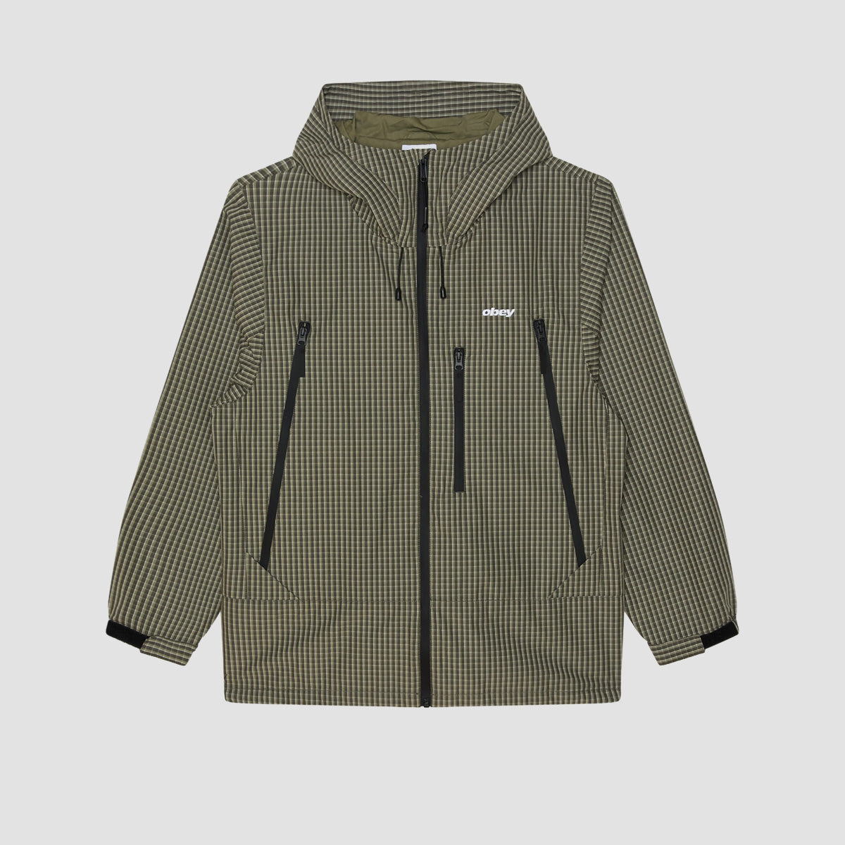 OBEY Obsidian Jacket Vetiver Plaid