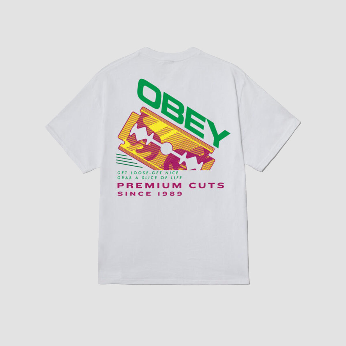 OBEY Razor T-Shirt White