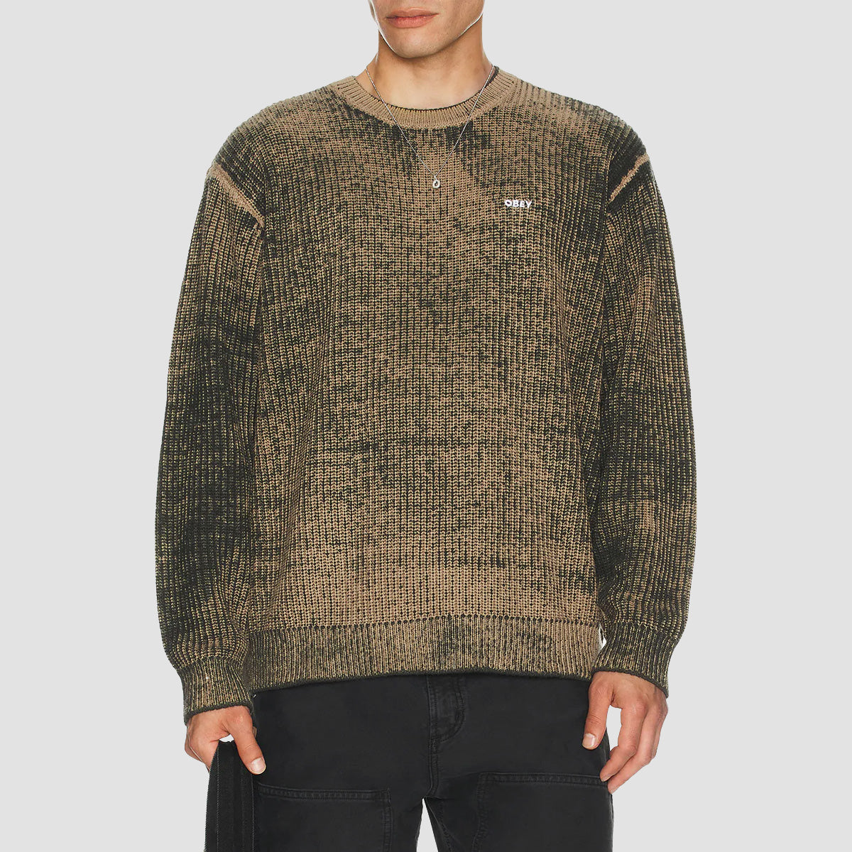 OBEY Spray Effect Sweater Kambaba Multi