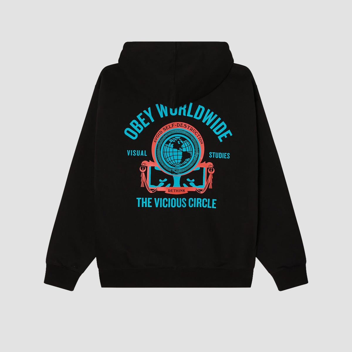 OBEY Vicious Circle Pullover Hoodie Black