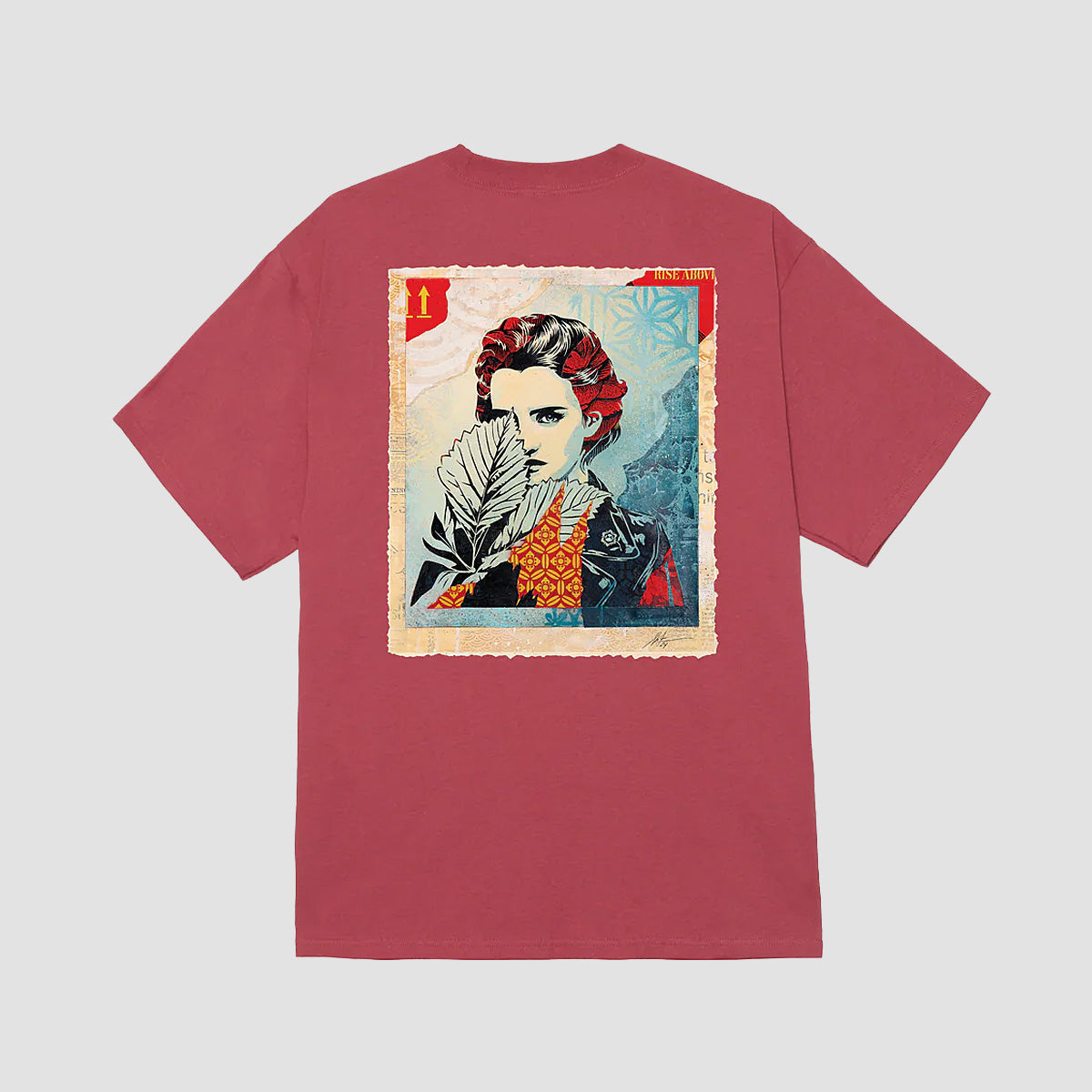 OBEY Wrong Path T-Shirt Mineral Red