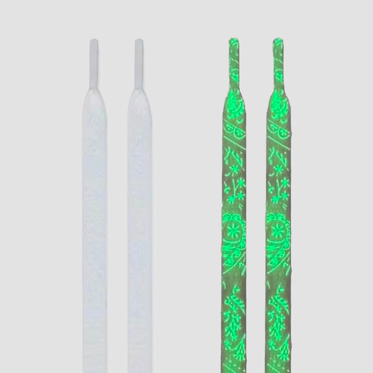 OG Laces 140cm Glow In The Dark White