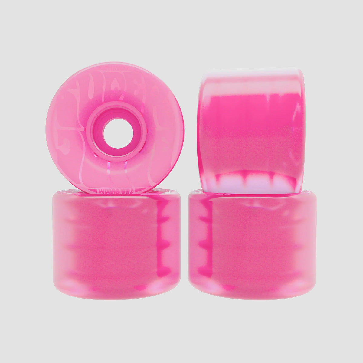 OJ Bubble Gum Super Juice 78a Skateboard Wheels Transparent Pink 60mm