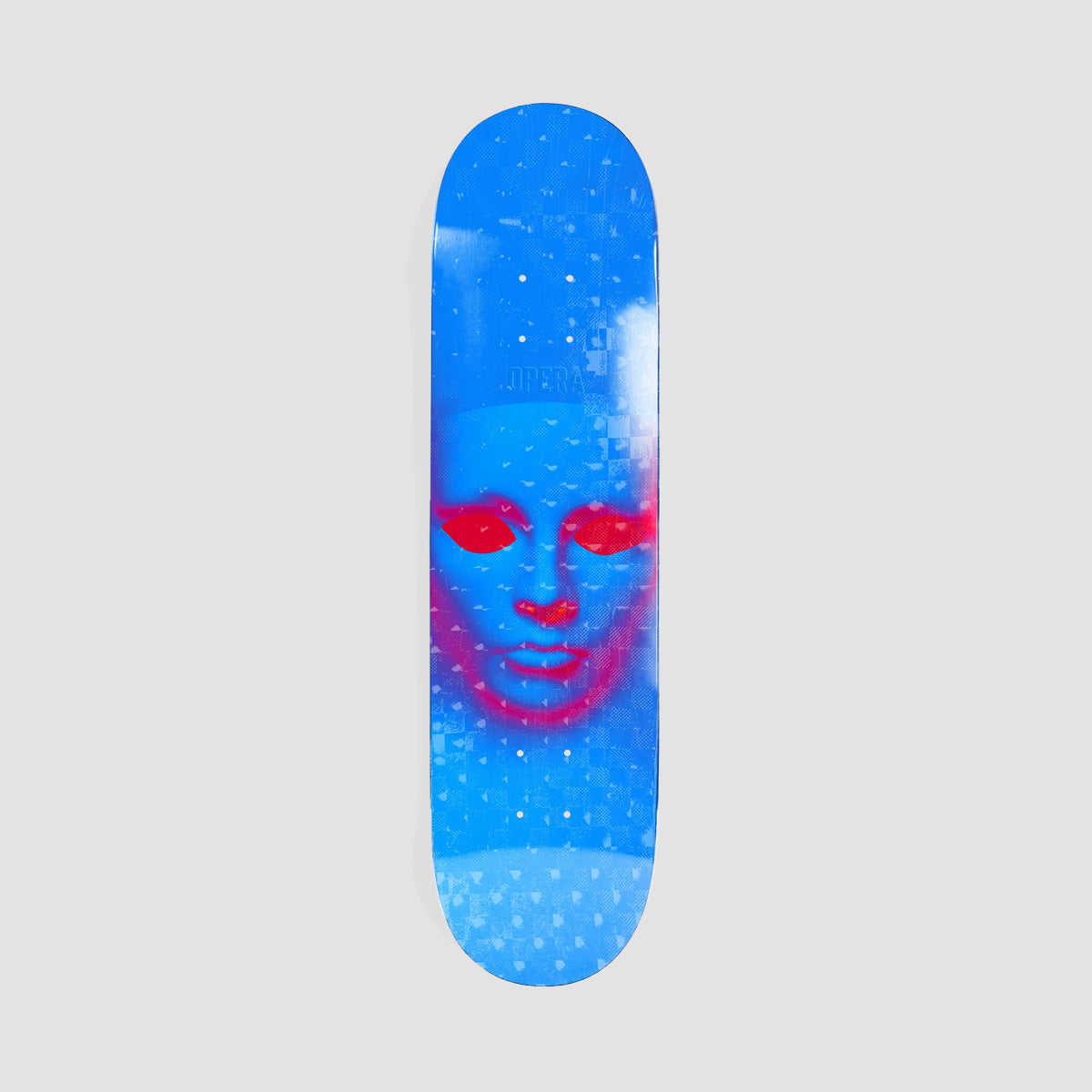 Opera Face EX7 Skateboard Deck Blue Hologrpahic - 8.25"