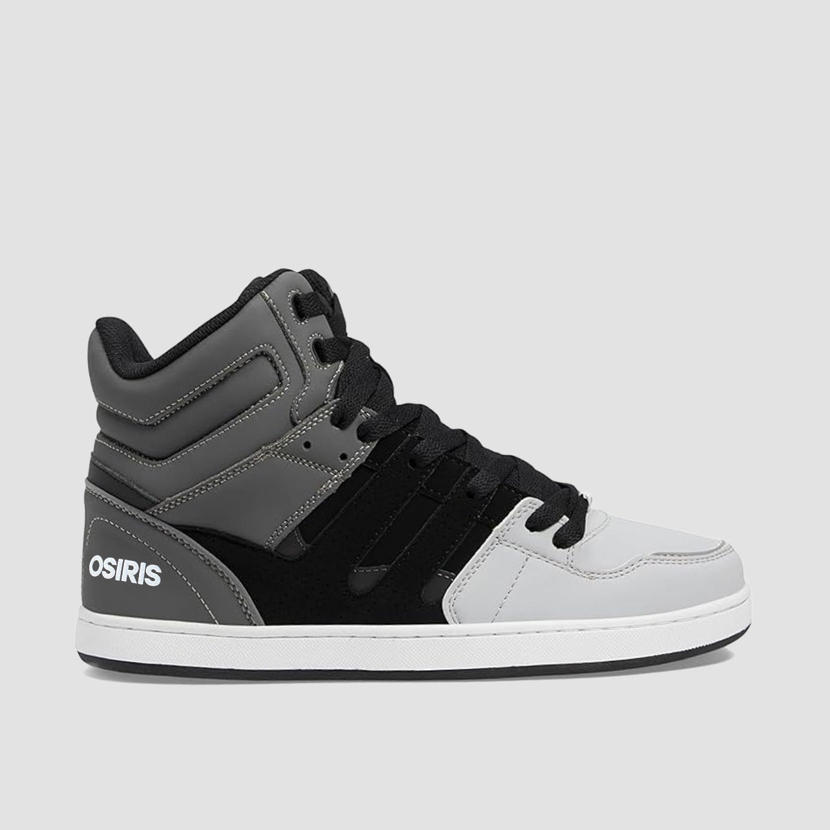 Osiris CHN High Top Shoes - Grey/Black/Light Grey