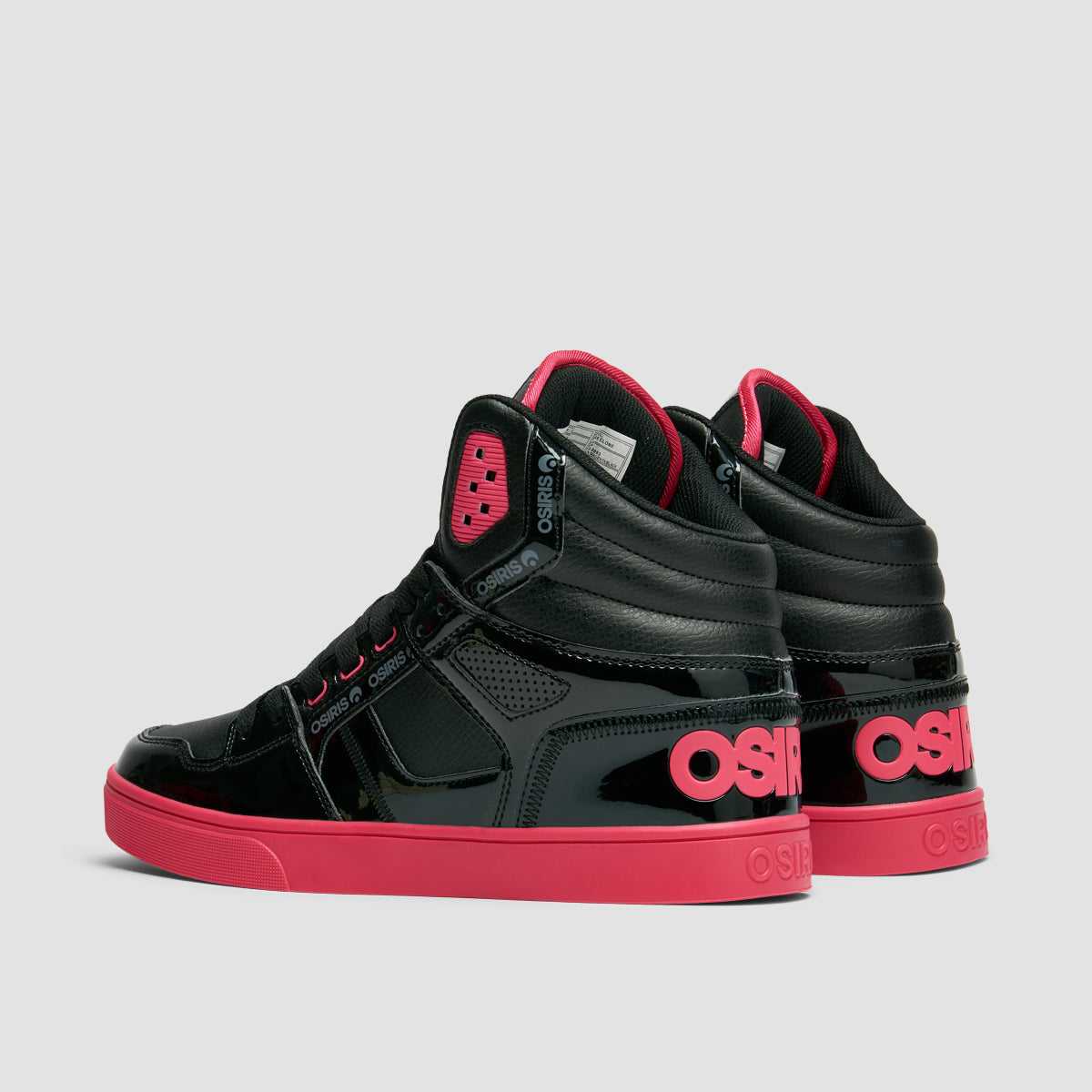 Osiris Clone Shoes - Black/Magenta/Black