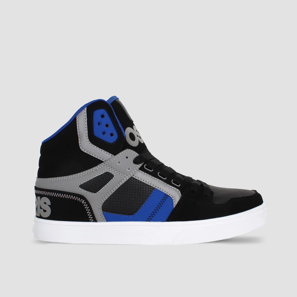 Osiris Clone High Top Shoes - Black/Blue/Grey