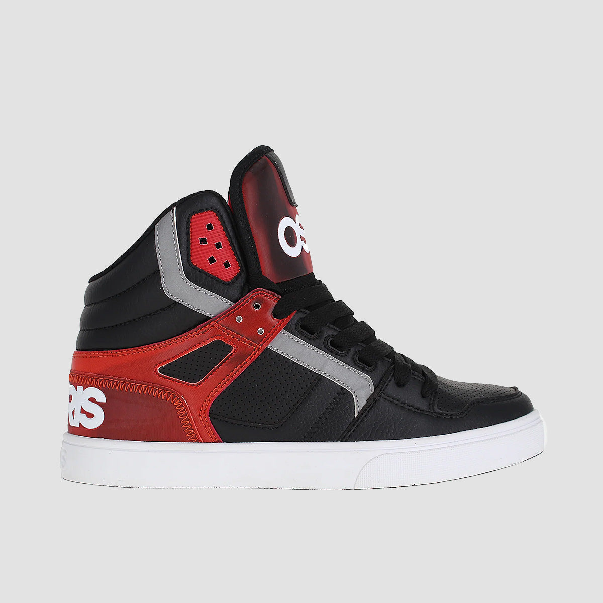Osiris Clone High Top Shoes - Black/Red/Holo