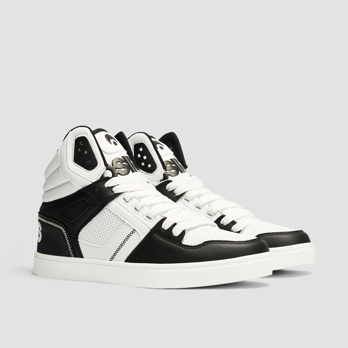 Osiris Clone High Top Shoes - Black/White/Black