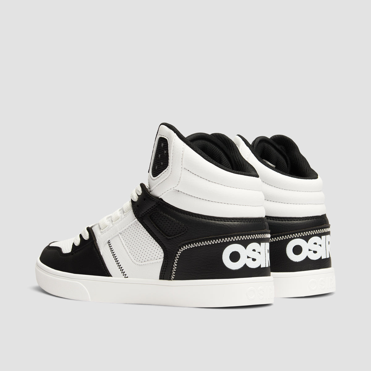 Osiris Clone High Top Shoes - Black/White/Black