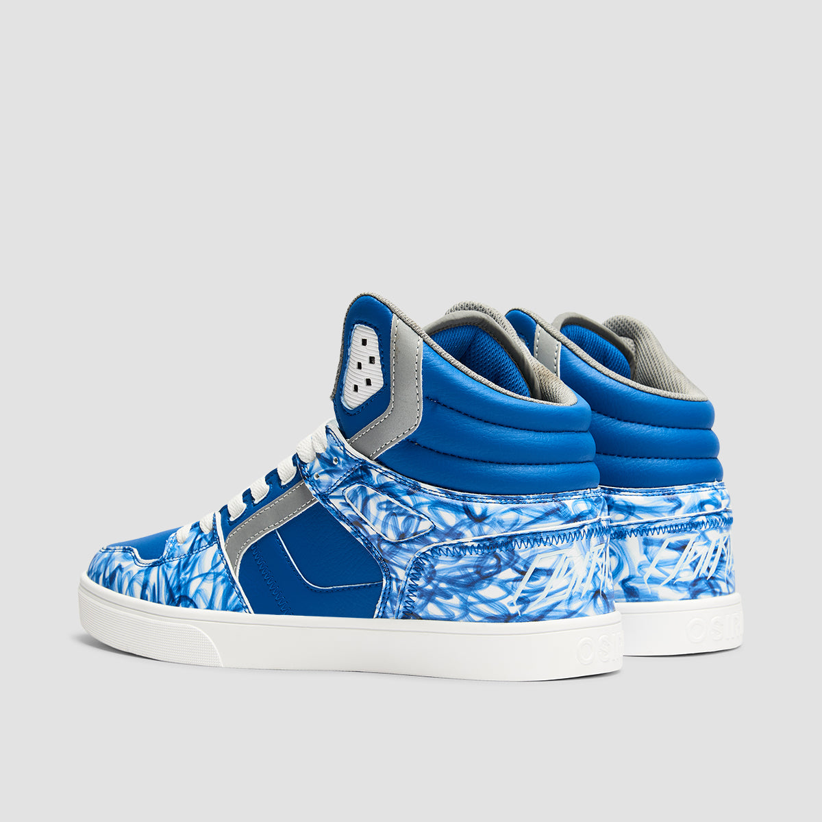 Osiris Clone High Top Shoes - Blue/Blue/White