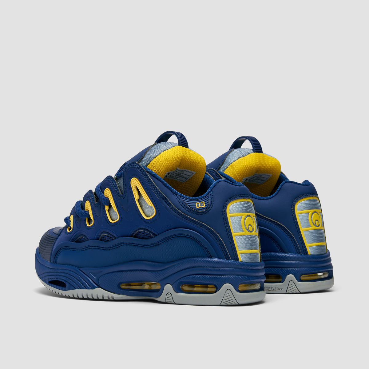 Osiris D3 2001 Shoes - Cadet Blue/Yellow