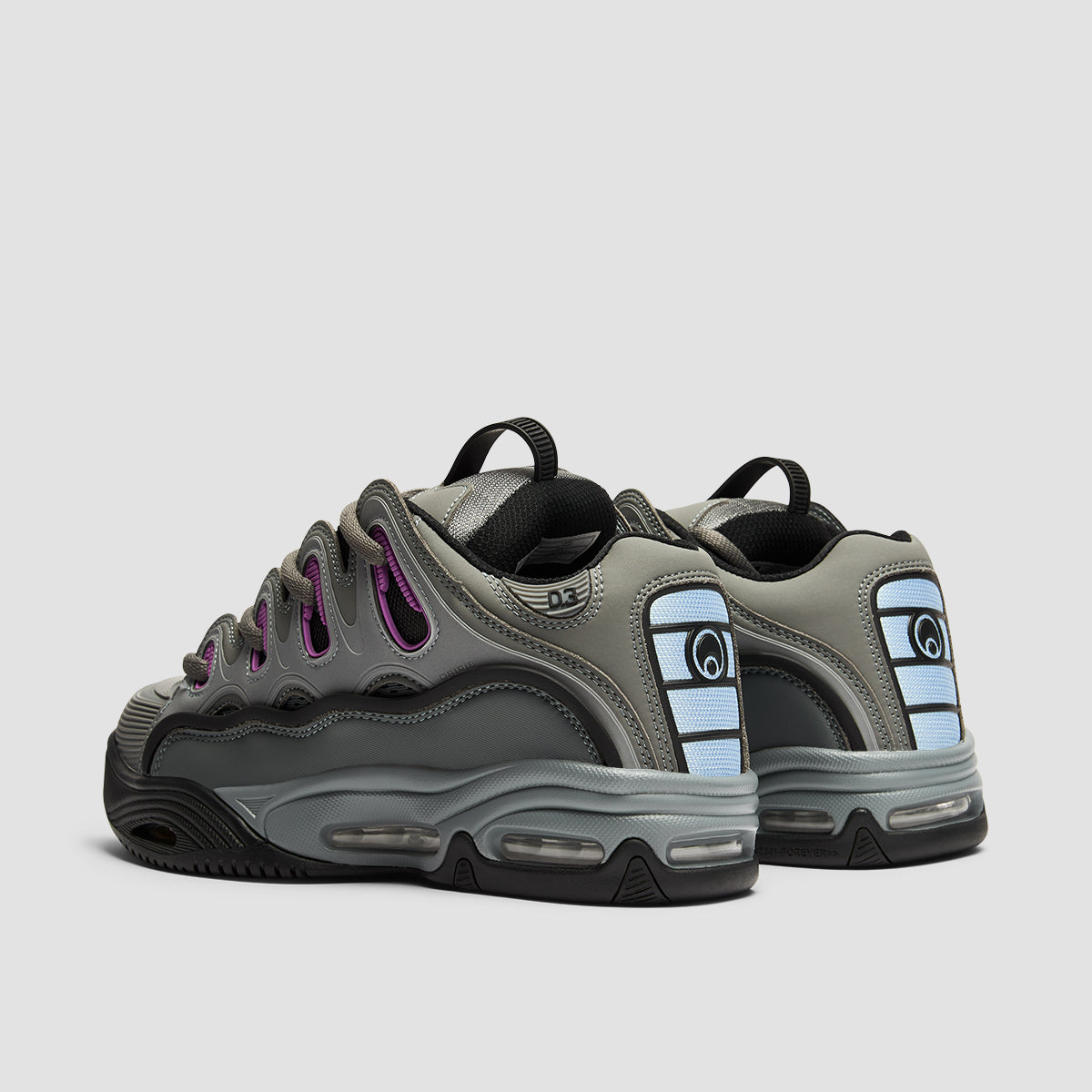 Osiris D3 2001 Shoes - Grey/Purple/Yellow