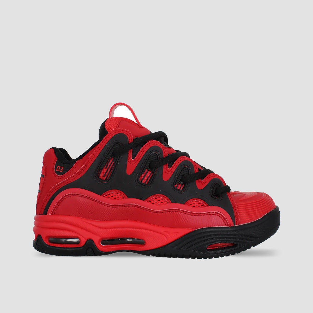 Osiris D3 2001 Shoes - Red/Black/Red