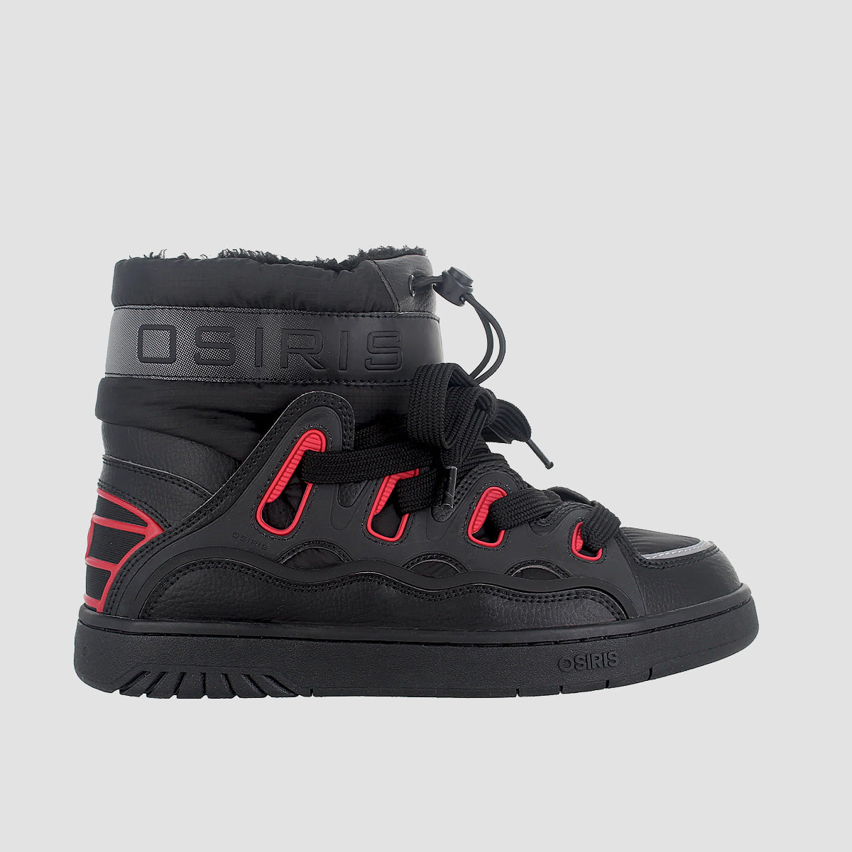 Osiris D3 M Mid/High Top Shoes - Black/Red
