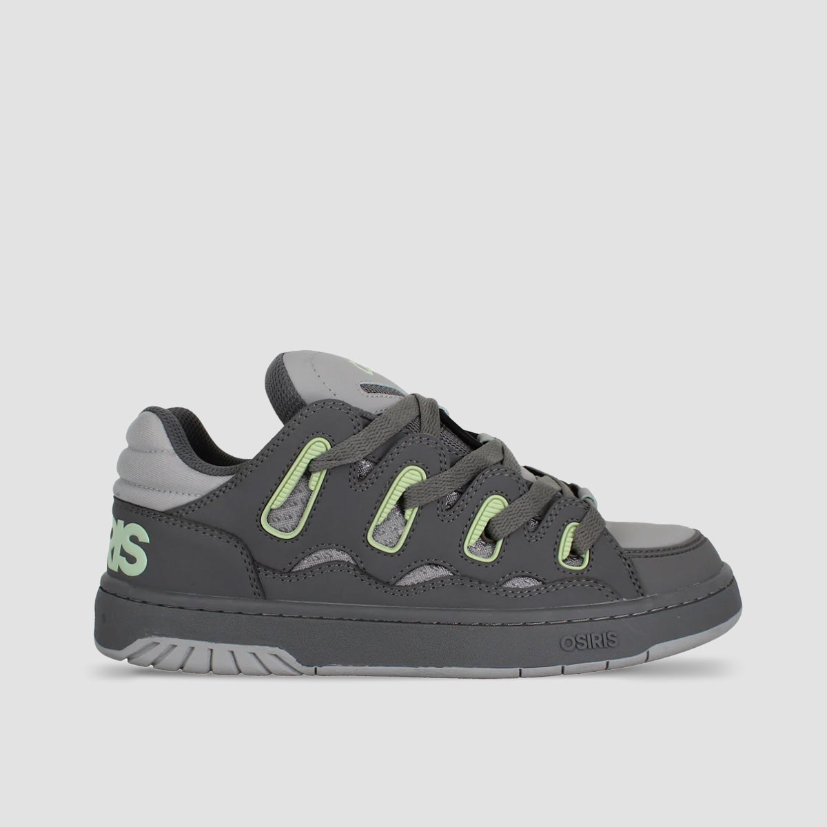 Osiris D3 S Shoes - Charcoal/Light Green/Grey