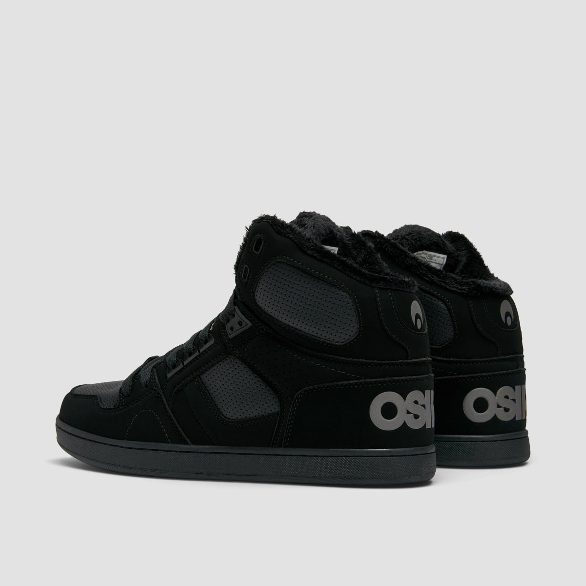 Osiris NYC 83 CLK High Top Shoes - Black/Black/Shearling