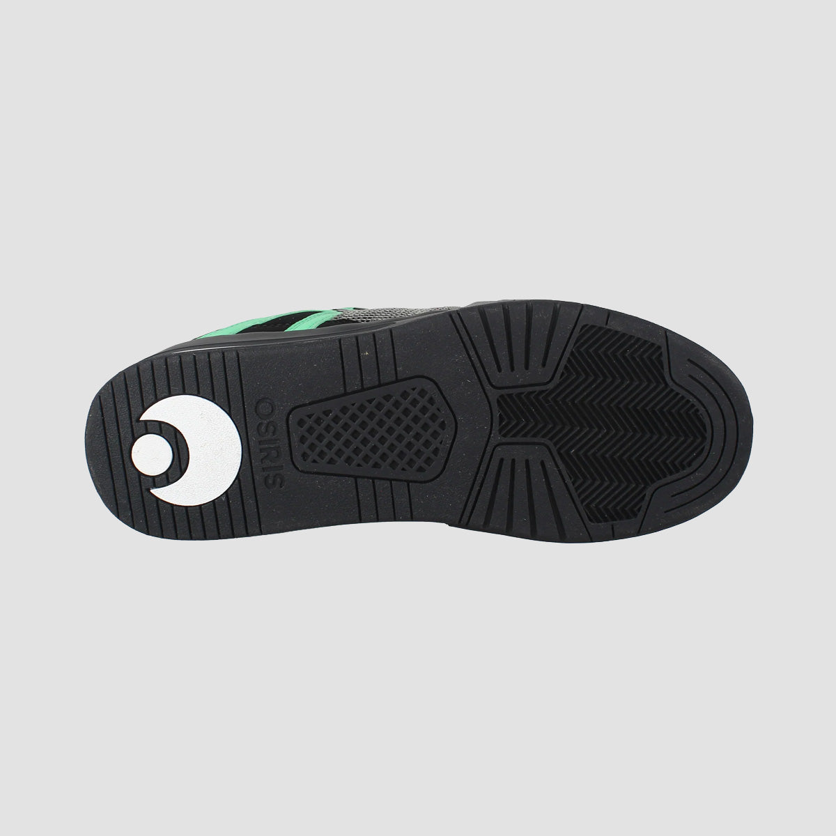 Osiris Pixel Shoes - Black/Charcoal/Green Glow