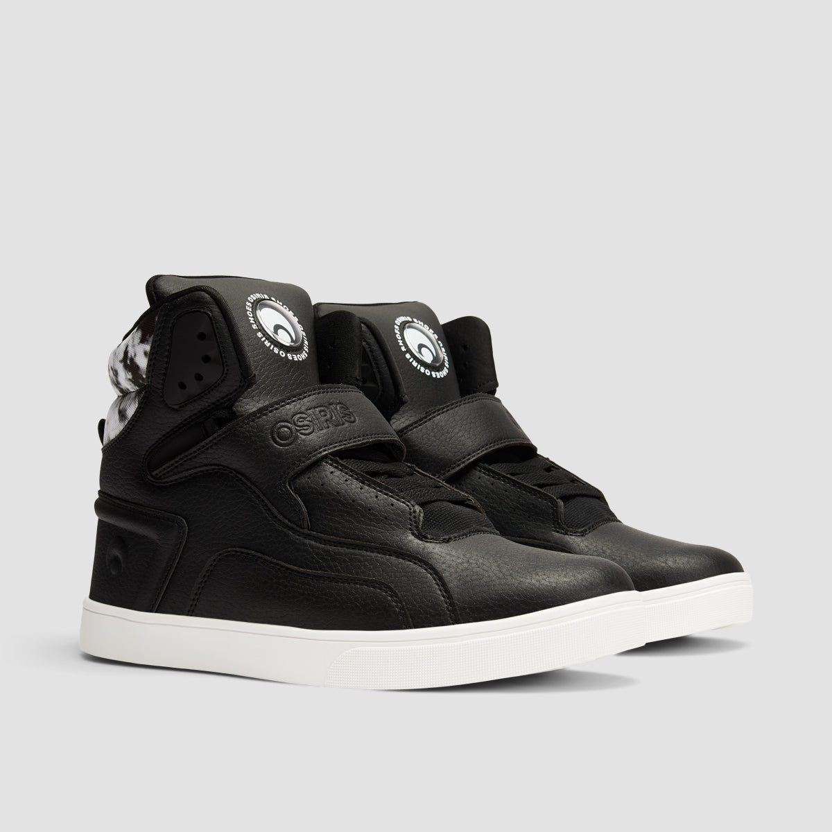 Osiris Rize Ultra High Top Shoes - Black/Tyedye/White