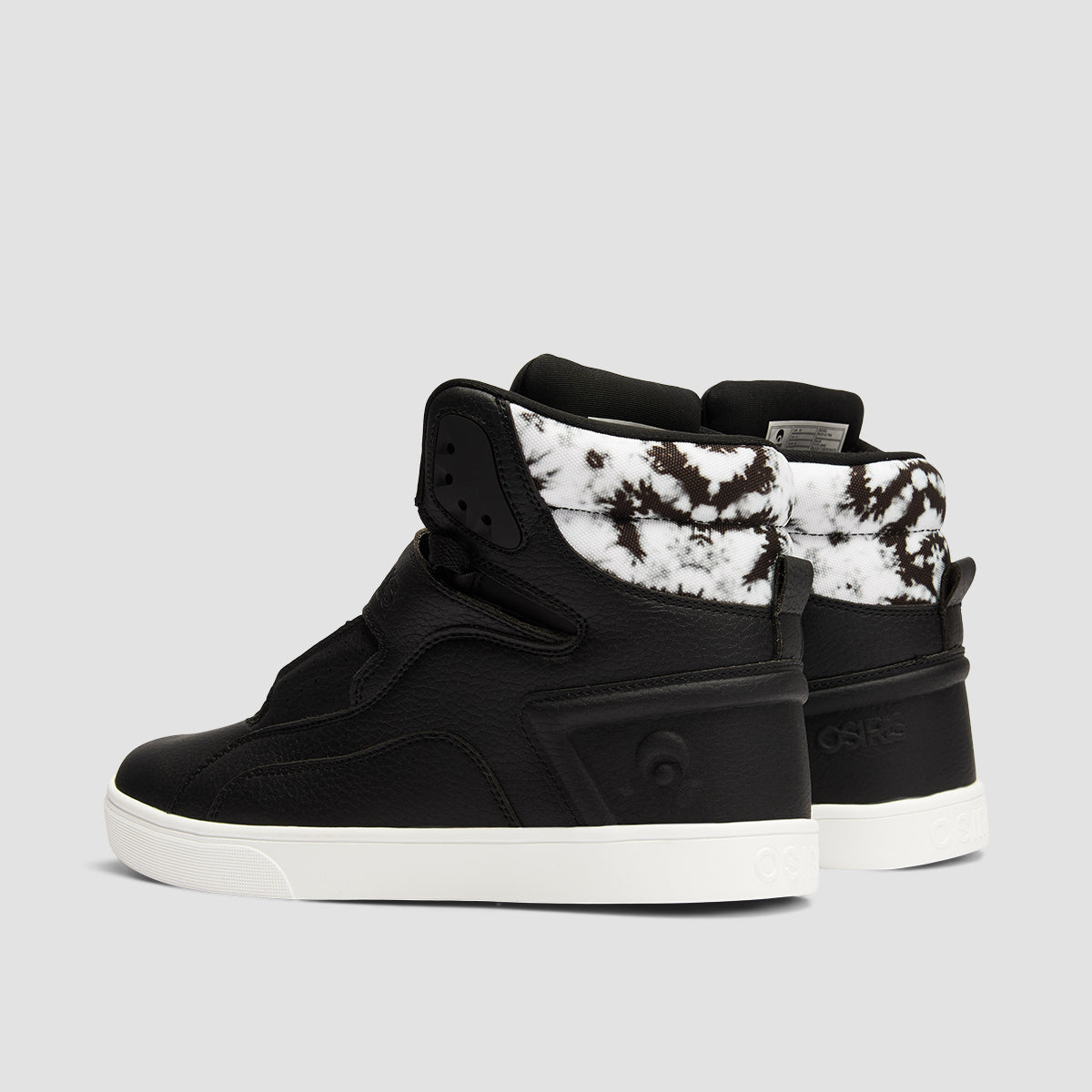 Osiris Rize Ultra High Top Shoes - Black/Tyedye/White