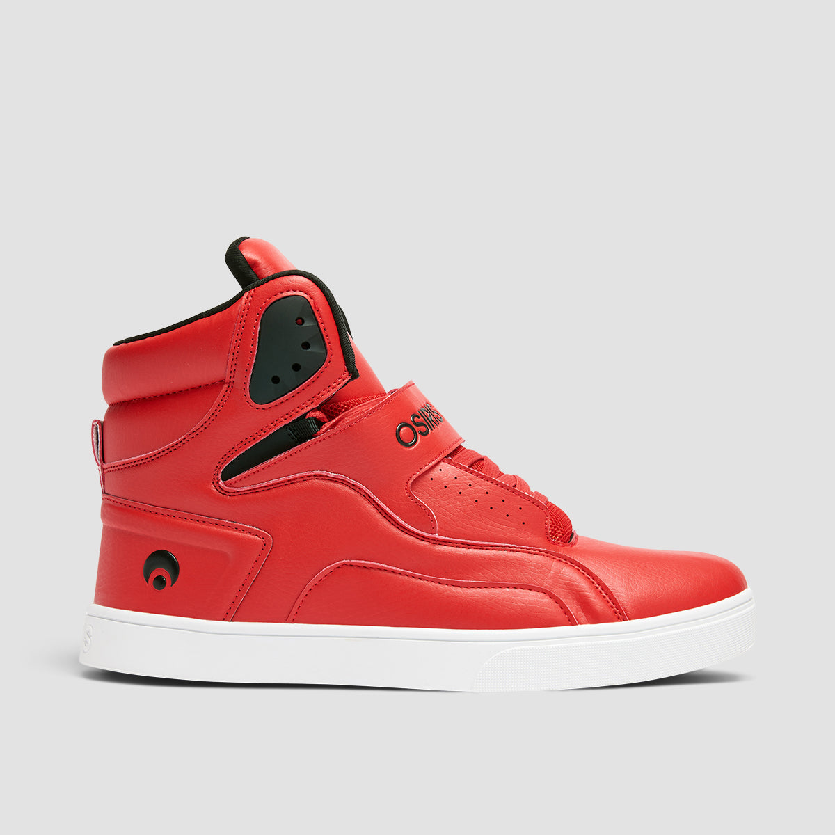 Osiris Rize Ultra High Top Shoes - Red/Red/Black