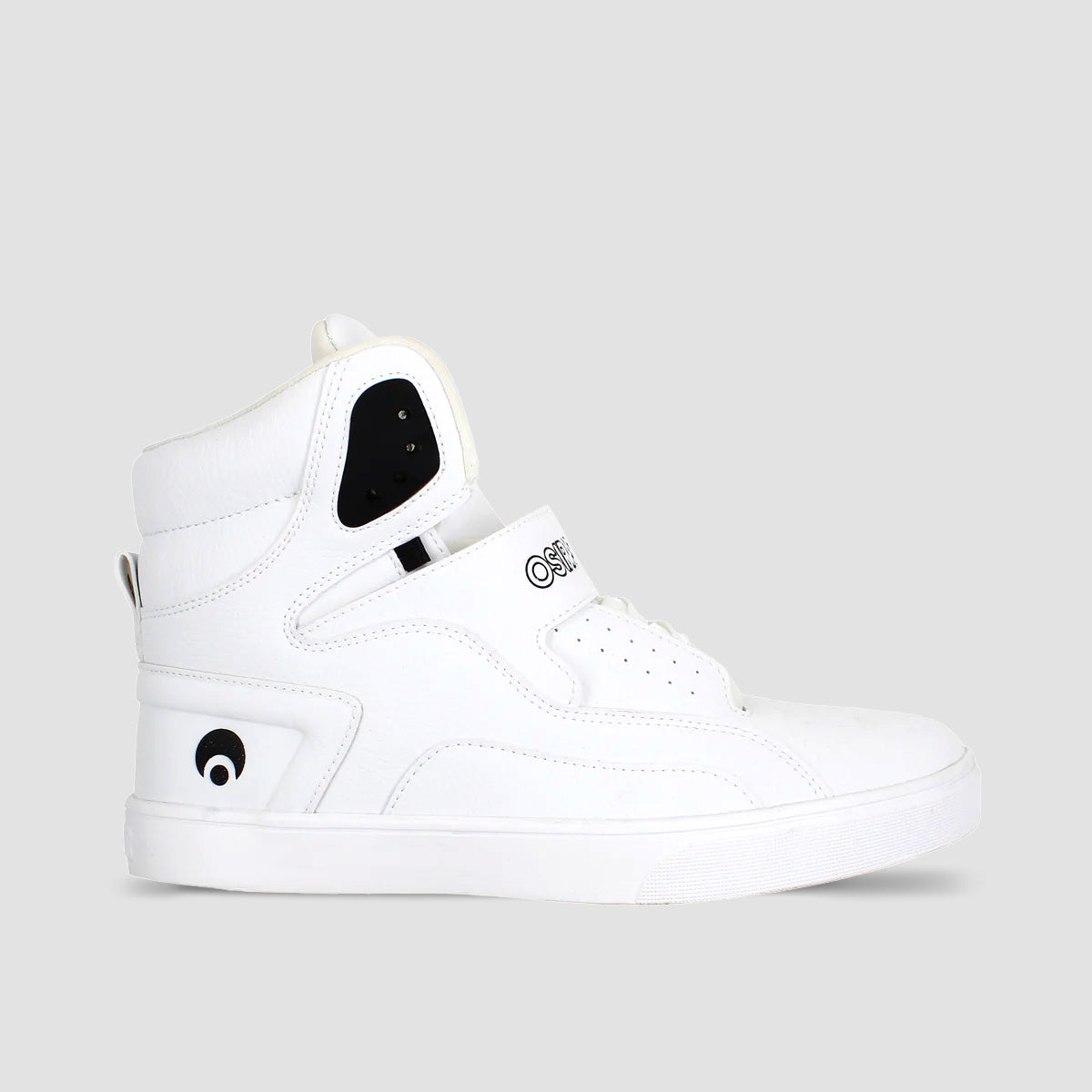 Osiris Rize Ultra High Top Shoes - White/Black/White